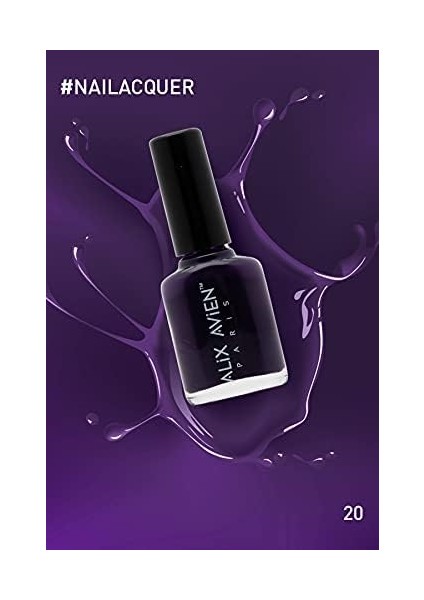 Mor Oje 20 - Yüksek Pigmentli Uzun Süreli Kalıcılık Hızlı Kuruma - Nail Lacquer 20 fiyatları