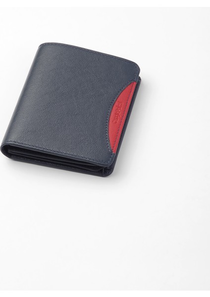 Hakiki Deri Erkek Cüzdan -13660 - Lacivert/Kırmızı fiyatları