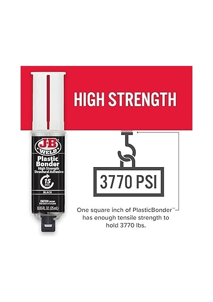 Weld 50139 Plastik Yapıştırma Gövde Paneli Yapışkan ve Boşluk Doldurucu Şırınga - Siyah Kurur - 25 ml (2) modelleri