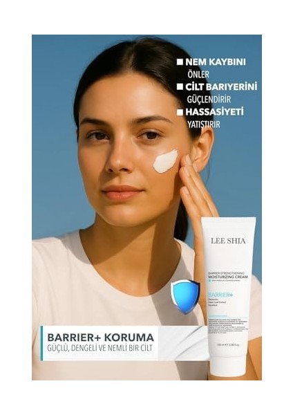 Lee Shia Barrıer+ - Bariyer Güçlendirici Nemlendirici Krem 100 ml (Pentavitin, Kalp Yaprağı Özü, Skualan) modelleri