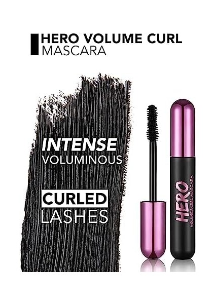Flormar Hero Volume&curl Ince ve Seyrek Kirpikler Için Hacim ve Kıvrım Veren Kıl Fırçalı Maskara No. 000-8682536022804 modelleri