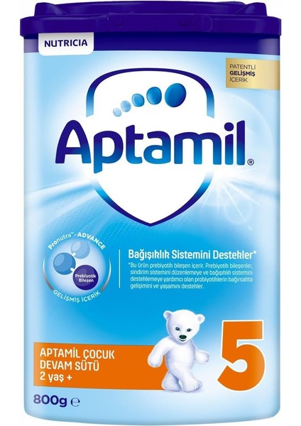 Aptamil 5 Prebiyotikli Çocuk Devam Sütü 800 gr