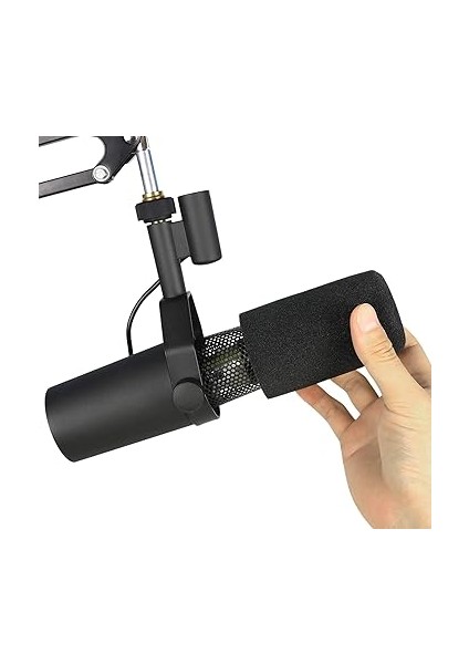 SM7B Pop Filtre Köpük Kapak - Mikrofon Ön Cam Rüzgar Kapağı Shure SM7B Mikrofon ile Uyumlu Özelleştirilmiş Patlayıcıları Engeller indirimleri