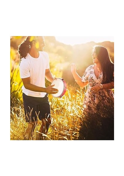 10 Yuvarlak Tamburin, Çocuklar ve Yetişkinler Için, Yeni Başlayanlar ve Profesyonel Tef Oyuncuları Için Uygundur, Uzun Ömürlü modelleri