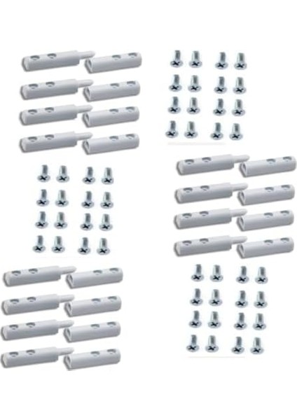 Menteşesi, Beyaz 12 Adet (24 Adet Akıllı Montaj Vidası Ile Birlikte) fiyatları