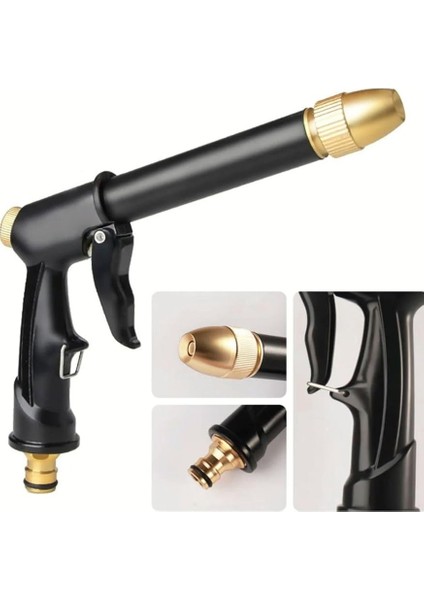Bahçe Sulama Araç Oto Yıkama Temizlik Tazyikli Su Püskürtme Yüksek Basınçlı Hortum Ucu Aparatı