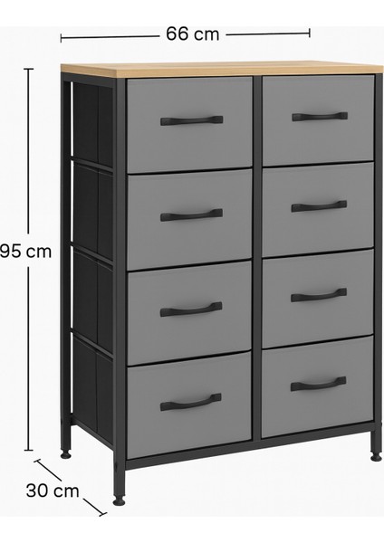 8 Çekmeceli Şifonyer Yatak Odası Organizer Deri Çekmeceli Çocuk Odası Düzenleyici fırsatları