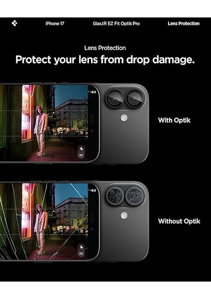 iPhone 17/16 Plus / 16 ile Uyumlu Kamera Lens Camı Koruyucu Kolay Kurulum Glas.tr Ez Fit Optik Pro (2 Adet) Black - AGL07921 indirimleri