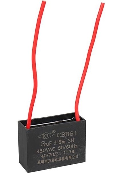 3 Uf 450 V Kablolu Kare Tip Kutupsuz Kondansatör fiyatları