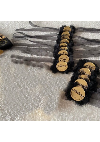 Pleksili Isme Özel Bileklik Lacivert 10 Adet