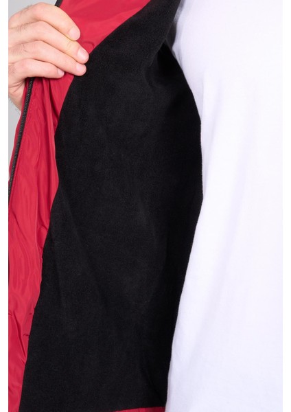 FM-500 Kırmızı Erkek Kapüşonlu Icı Kurklu Sısme Mont fırsatları