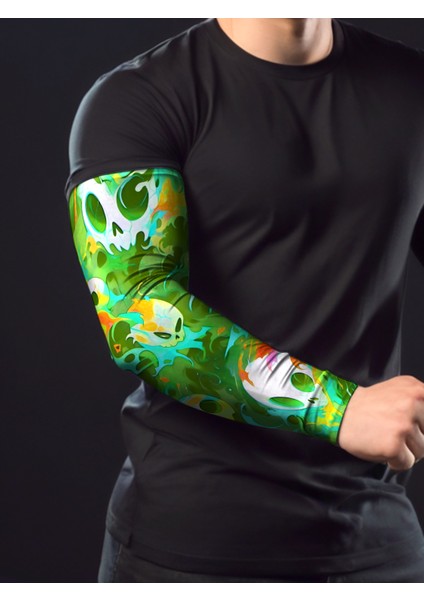 Ghost Tekli Oyuncu Sporcu Kolluk Gamer Sleeve Buffed