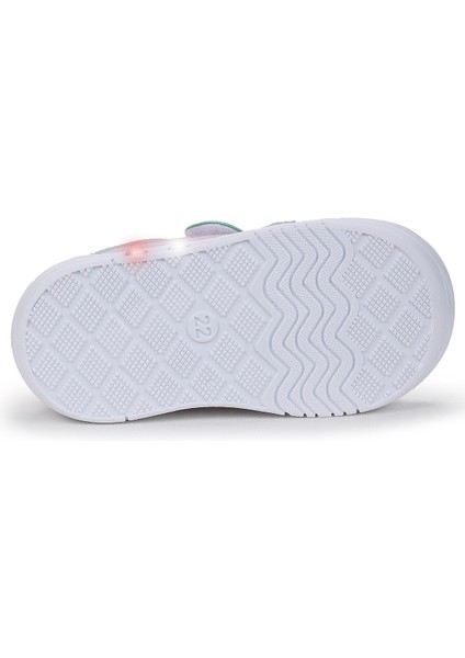 Kugan Cırtlı Işıklı Kız Bebek Yürüyüş Spor Ayakkabı indirimleri