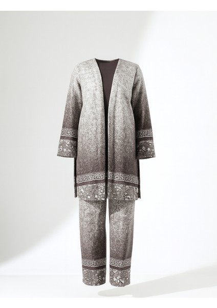 Kadın Kimono Büyük Beden Üç Parça Takım