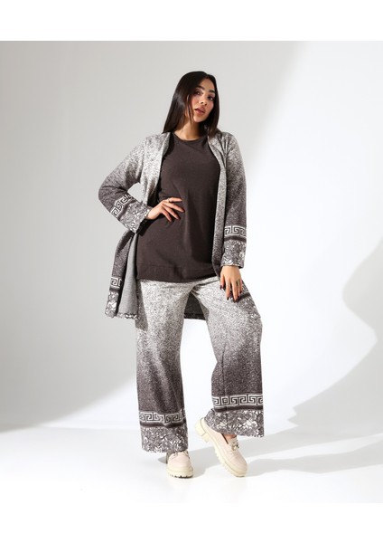 Kadın Kimono Büyük Beden Üç Parça Takım