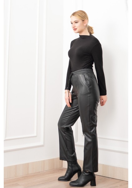 Arıa Ince Şardonlu Deri Pantolon 30322 modelleri