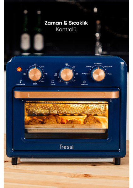 FRSS-AF01 13 Litre Mavi Airfryer Fırın