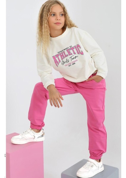 Kız Baskılı 6-9 Yaş 2 Ip Eşofman Takım