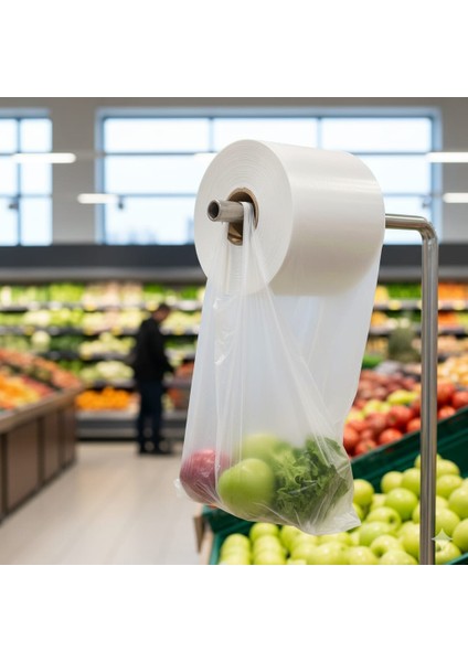 5 Adet Rulo Poşet Orta Boy Poşet Hışır Atlet Poşet Market Manav Poşeti fiyatları