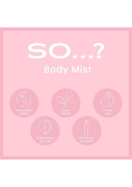 So...? Body Mist Mini Vücut Spreyi Hediye Seti (4X50ML)