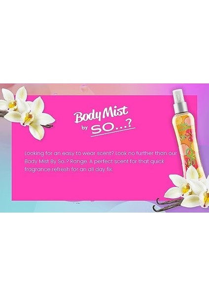So...? Body Mist Mini Vücut Spreyi Hediye Seti (4X50ML) modelleri