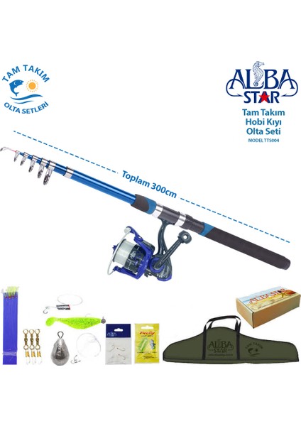 Tam Takım Hobi Kıyı Olta Seti - TTS004
