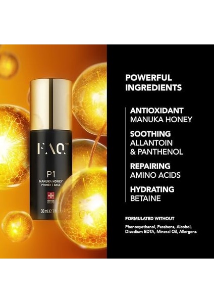 Faq P1 Manuka Honey Iletken Jel 30 ml – Besleyici, Antioksidan ve Nemlendirici Etki – Allantoin & Amino Asitlerle Yaşlanma Karşıtı Bakım – Dermatolog Onaylı, Tüm Cilt Tipleri Için Uygun fiyatları