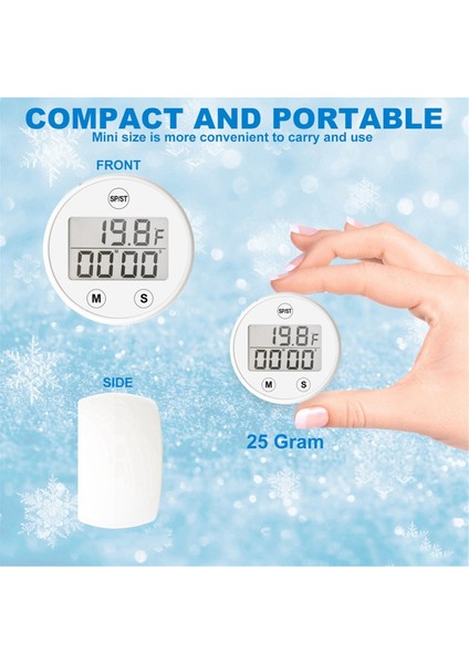 Buz Banyosu Termometre ile Zamanlayıcı Otomatik Buz Banyosu Su Termometresi Nem Aletleri Ev Ölçüm Araçları (Yurt Dışından) modelleri