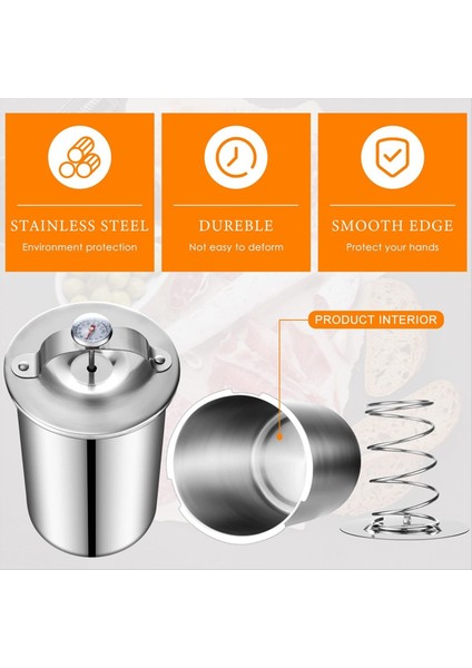 2 Adet Et Pres Üreticisi Paslanmaz Çelik Jambon Basınçlı Termometre Sandviç Eti Pres Pastırma Jambon Üreticisi (Yurt Dışından) indirimleri