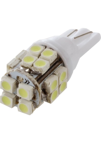 1 Çift T10 20 Smd LED Ampul Işık Araç Işığı 12V Beyaz 501 (Yurt Dışından)