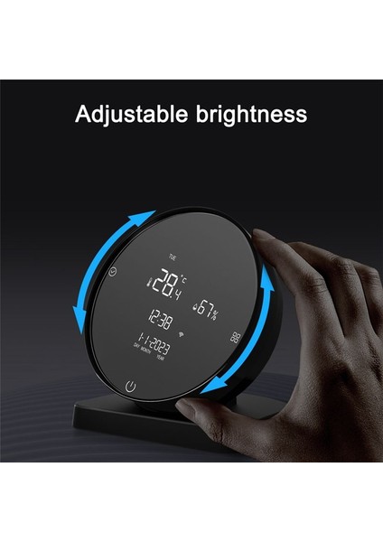 Tuya Wıfı USB Şarj Edilebilir Sıcaklık ve Nem Dedektörü Ev Bebek Oda Higometre LCD Ekran Ir Denetleyicisi (Yurt Dışından)