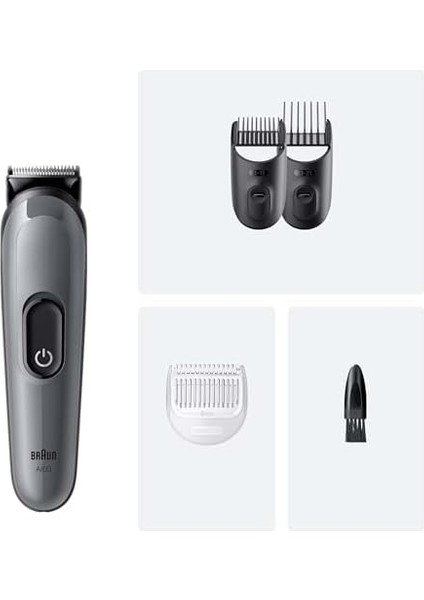 Braun Hepsi Bir Arada Series 3, 4’ü 1 Arada Tıraş Kiti, Keskin Bıçak, 14 Uzunluk, AIO3500 modelleri