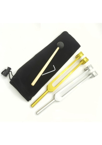 Altın Genişletilmiş 25 cm Kulak Temizleme Tuning Çatal 128Hz Anahtar Bez Torbası ve Çekiçle Çatal Çatal (Yurt Dışından) modelleri