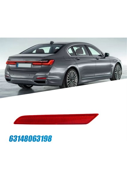 Sağ Arka Reflektör Trim Işığı 63148063198 Bmw 7 Serisi G11 G12 2015-2019 Arka Tampon Fren Lambası Reflektör (Yurt Dışından) indirimleri