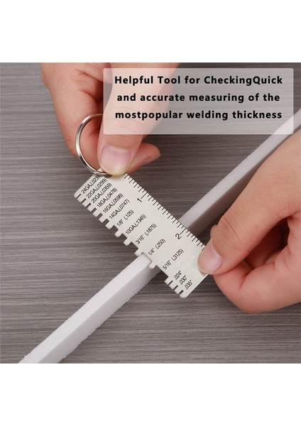 4pcs Çift Taraflı Tel Metal Sac Kalınlık Gösterge Tel Ölçüm Aracı Taşınabilir Metal Gösterge Kalınlık Aracı (Yurt Dışından) modelleri