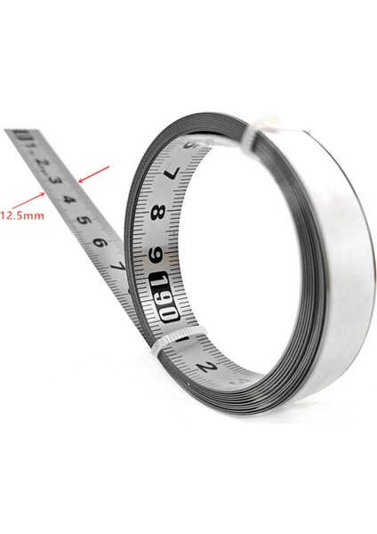 Paslanmaz Çelik Yapıştırıcı Ölçeği Hassas Ağaç Işleme Kılavuz Rayı Tutkallı Kendinden Yapışkanlı Mezura Metal Cetvel, C-100CM (Yurt Dışından) modelleri
