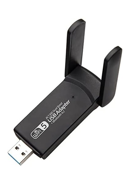 Adaptör Wifi Ağ Kartı Masaüstü Bilgisayar Pc ile Uyumlu 2,4g 5g Destekler 1300MBPS USB 3.0 Dual Band USB Adapter 2,4GHZ-5,82GHZ AC1300 fiyatları