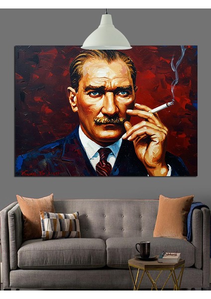 Atatürk Portre Dekoratif Kanvas - Mdf Ahşap Tablo modelleri