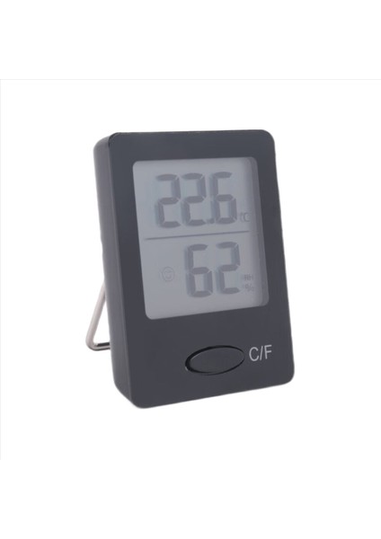 Iç Mekan Higrometre Termometresi Büyük LCD Ekranlı Oda Termometresi Ev Ofis Siyahı Için Nem Monitörü (Yurt Dışından)