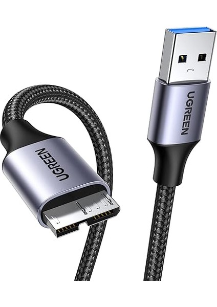 Mikro USB 3.0 Kablosu USB 3.0 A - Mikro B Harici Sabit Diskler Için 5gbps Veri Kablosu. (1m)