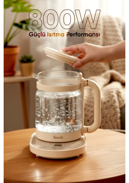 FR-KT04 1,6l 800W Dijital Göstergeli Elektrikli Cam Su Isıtıcısı Kettle Bitki Çayı Makinesi indirimleri