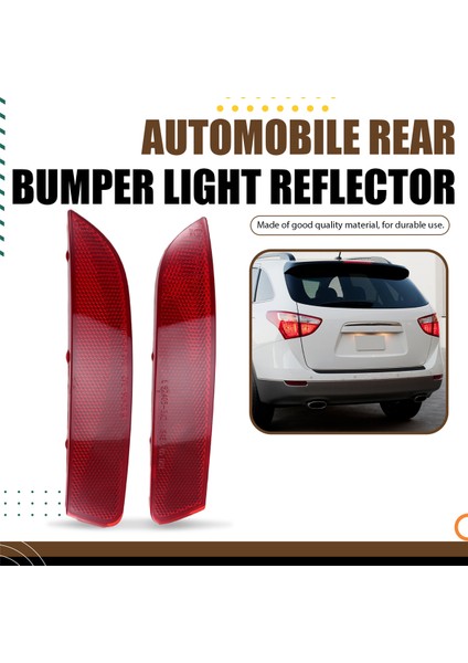 1 Çift Araba Arka Tampon Işık Yansıtıcı 924053J200 924063J200 Hyundai Veracruz IX55 2007-2015 Için 92405-3J200 (Yurt Dışından) fırsatları