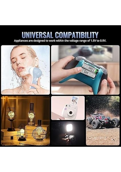 B108 8 Adet Aa 2700 Mah Şarj Edilebilir Kalem Pil 1.2V Ni-Mh Şarjlı Pil indirimleri