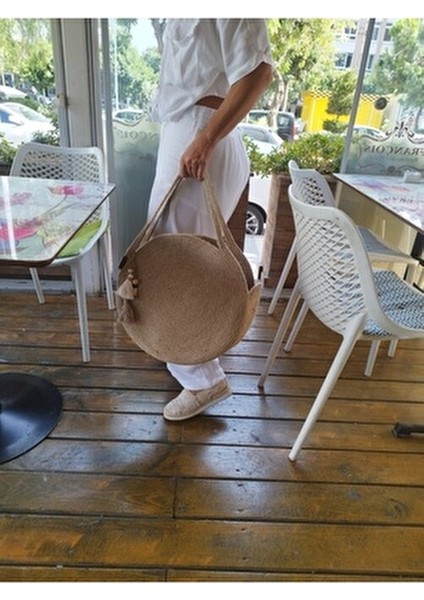 Hasır Omuz Çantası Özel Tasarım 30X30 modelleri