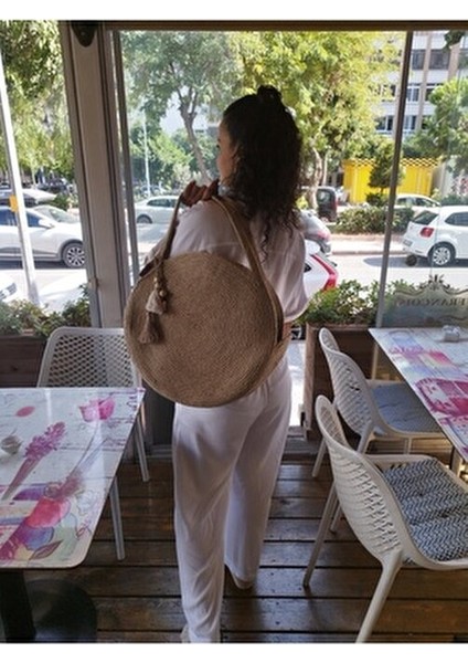 Hasır Omuz Çantası Özel Tasarım 30X30 fırsatları