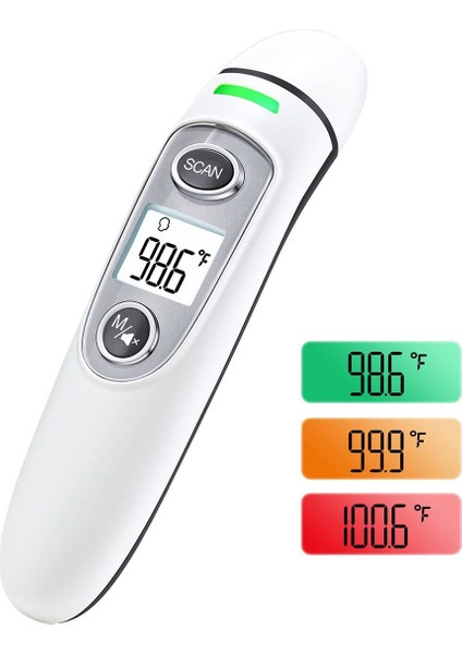 Yetişkinler Için Alın Termometresi Çocuklar Dijital Kızılötesi Termometre LCD Ekranlı Ateş Için Dokunulmaz Termometre (Yurt Dışından)