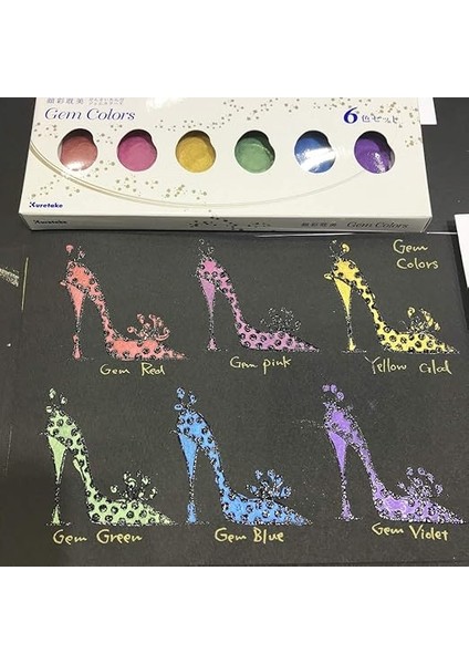 Gansai Tambi Gem Colours - 6 Renk modelleri