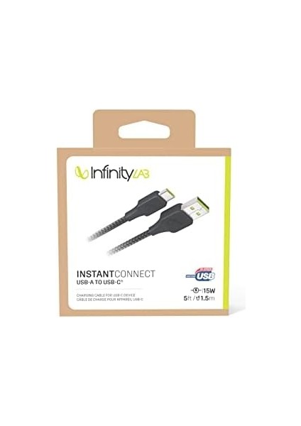 By - Instantconnect Kablo Usb-A Usb-C,siyah,1.5m modelleri