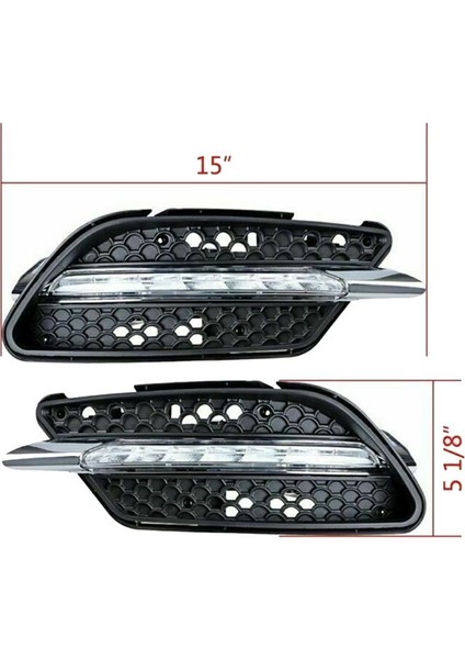 Araba LED Sis Lambası Drl Gündüz Çalışan Işık Mercedes Benz W204 C Sınıfı C300 2008-2011 Sağ (Yurt Dışından) modelleri