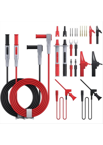 Çok Test Kurşunları Kiti Elektrikli Multimetre Test Kurşun Timsah Test Probu Yay Banana Tapası (Yurt Dışından)